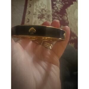 Kate Spade New York "Heart You" Enamel Hinged Bangle Bracelet EUC